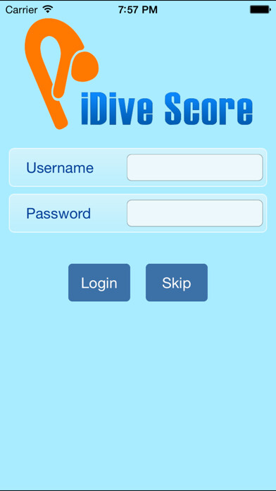 Emulate iPhone app iDive Score – The Dive Scoring using MyAndroid