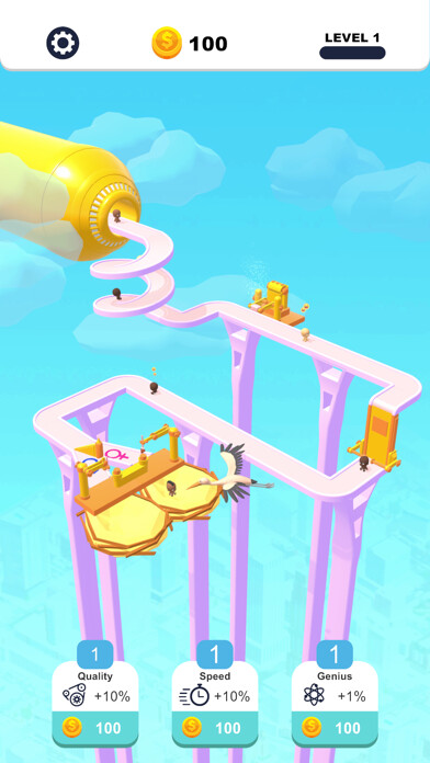 Emulate iPhone app Idle Baby Factory using MyAndroid