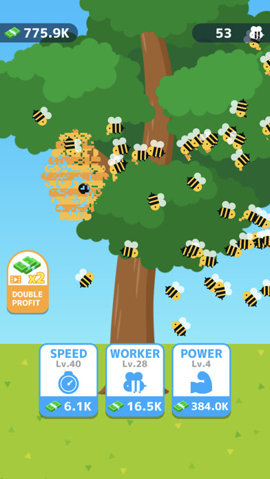 Emulate iPhone app Idle Bee - beehive maker using MyAndroid