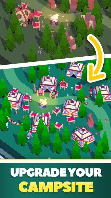 Emulate iPhone app Idle Camping Empire using MyAndroid