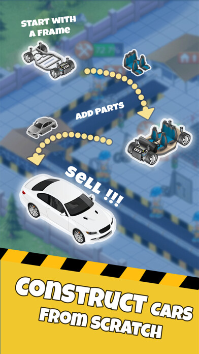 Emulate iPhone app Idle Car Factory Simulator using MyAndroid