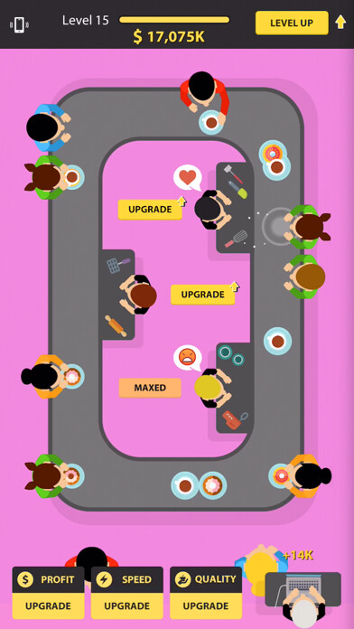 Emulate iPhone app Idle Coffee Shop using MyAndroid