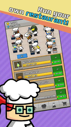 Run android online APK Idle Cookinator - Cooking Game from MyAndroid or emulate Idle Cookinator - Cooking Game using MyAndroid