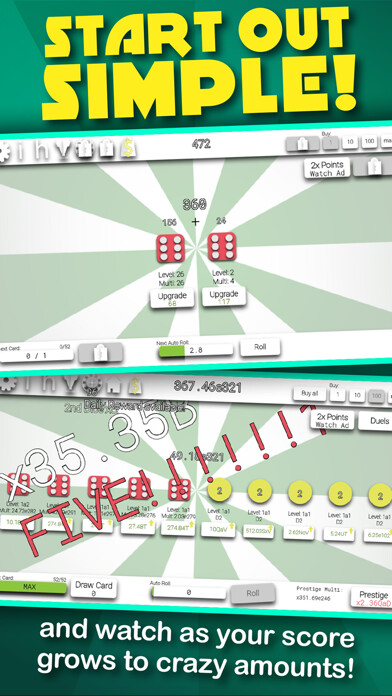 Emulate iPhone app Idle Dice: Incremental Game using MyAndroid Emulate iPhone app Idle Dice: Incremental Game using MyAndroid