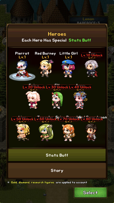 Emulate iPhone app Idle Dungeons: Classic RPG using MyAndroid