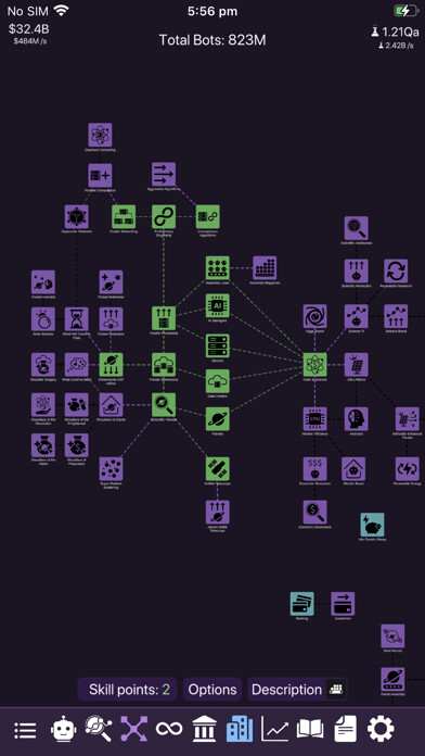 Emulate iPhone app Idle Dyson Swarm using MyAndroid