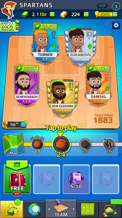Emulate iPhone app Idle Five - Basketball Manager using MyAndroid Emulate iPhone app Idle Five - Basketball Manager using MyAndroid