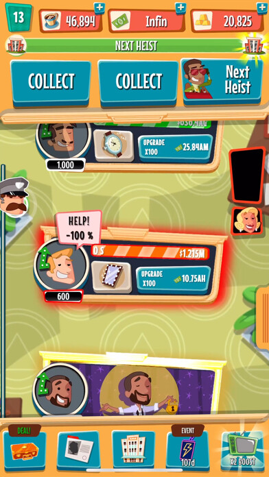 Emulate iPhone app Idle Heist using MyAndroid Emulate iPhone app Idle Heist using MyAndroid