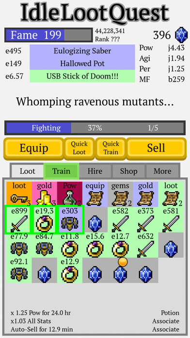 Emulate iPhone app Idle Loot Quest using MyAndroid Emulate iPhone app Idle Loot Quest using MyAndroid