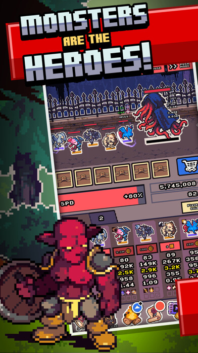 Emulate iPhone app Idle Monster Frontier using MyAndroid