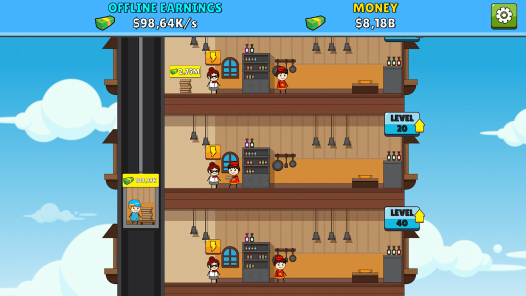 Run android online APK Idle Pizza Empire from MyAndroid or emulate Idle Pizza Empire using MyAndroid