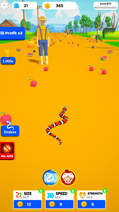 Emulate iPhone app Idle Snake World - Evolution using MyAndroid Emulate iPhone app Idle Snake World - Evolution using MyAndroid