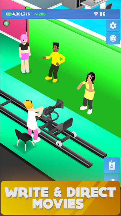 Emulate iPhone app Idle Streamer! Film Maker Game using MyAndroid