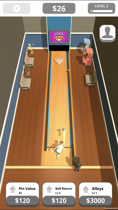 Emulate iPhone app Idle Tap Bowling using MyAndroid
