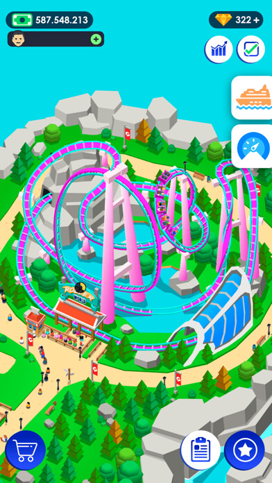 Emulate iPhone app Idle Theme Park - Tycoon Game using MyAndroid