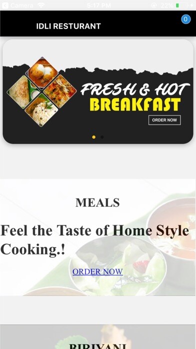 Emulate iPhone app Idli Restaurant using MyAndroid Emulate iPhone app Idli Restaurant using MyAndroid