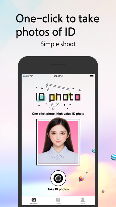 Emulate iPhone app ID Photo Camera - Professional using MyAndroid