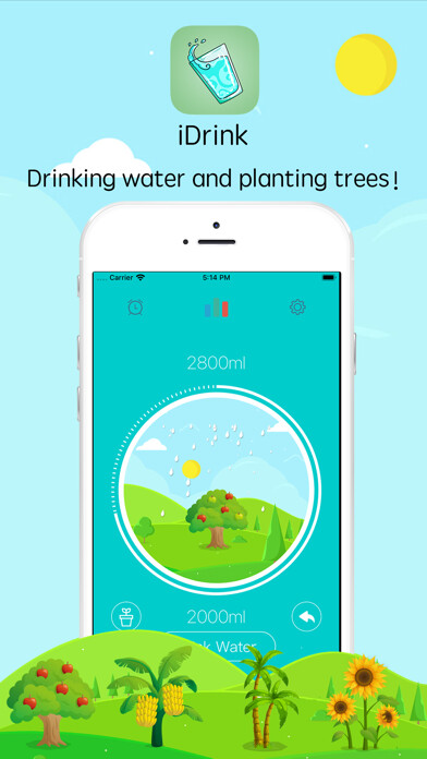 Emulate iPhone app iDrink-drink water reminder using MyAndroid Emulate iPhone app iDrink-drink water reminder using MyAndroid