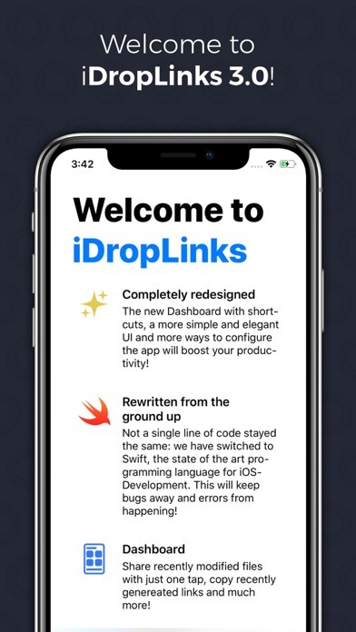 Emulate iPhone app iDropLinks using MyAndroid