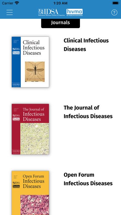 Emulate iPhone app IDSA (Journals) using MyAndroid Emulate iPhone app IDSA (Journals) using MyAndroid