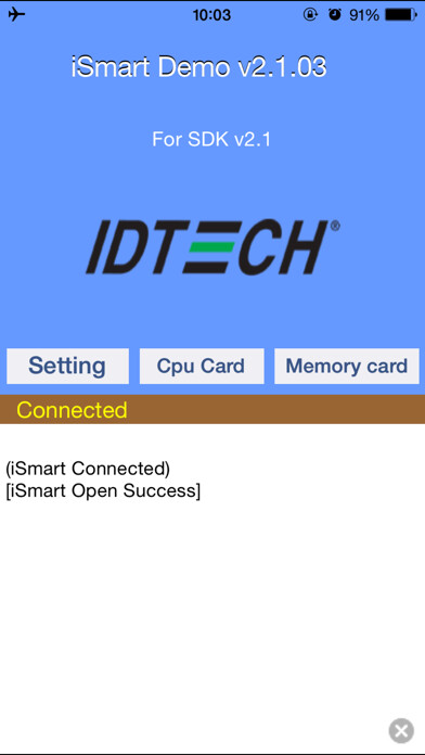 Emulate iPhone app ID TECH iSmart using MyAndroid Emulate iPhone app ID TECH iSmart using MyAndroid