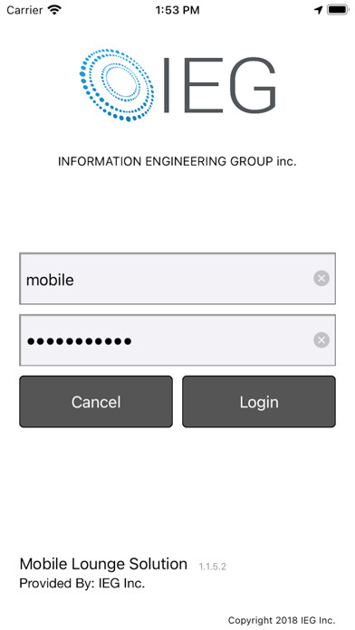Emulate iPhone app IEG Mobile Lounge using MyAndroid Emulate iPhone app IEG Mobile Lounge using MyAndroid