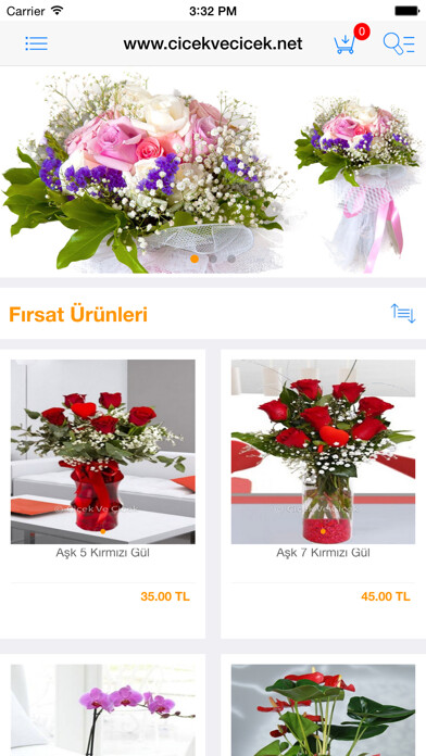 Emulate iPhone app Çiçek Ve Çiçek using MyAndroid