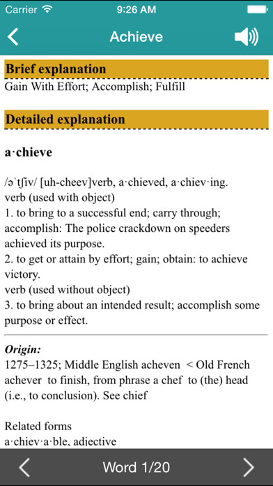 Emulate iPhone app IELTS 4000 Academic Words Pro using MyAndroid Emulate iPhone app IELTS 4000 Academic Words Pro using MyAndroid