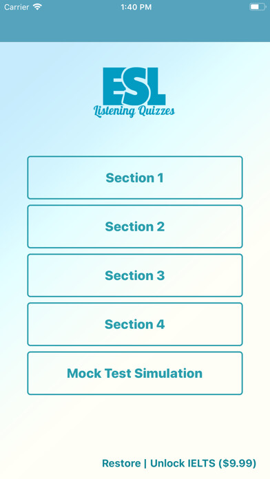 Emulate iPhone app IELTS English Listening Test using MyAndroid Emulate iPhone app IELTS English Listening Test using MyAndroid