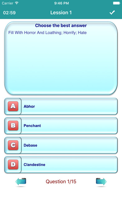 Emulate iPhone app IELTS Vocabulary High Score (Learn And Practice) using MyAndroid