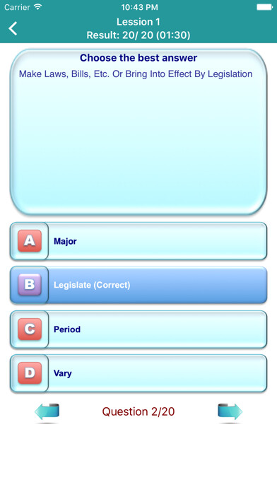 Emulate iPhone app IELTS Vocabulary Test - Full using MyAndroid Emulate iPhone app IELTS Vocabulary Test - Full using MyAndroid