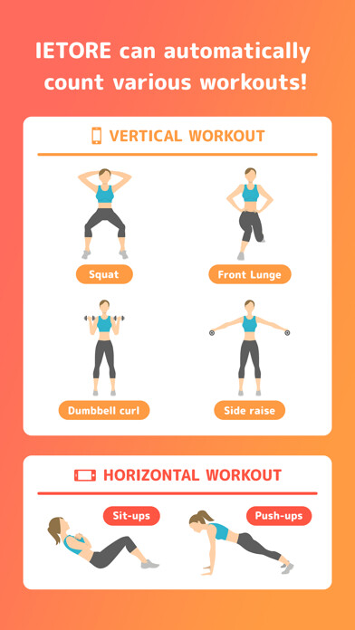 Emulate iPhone app IETORE - AI Workout Counter - using MyAndroid