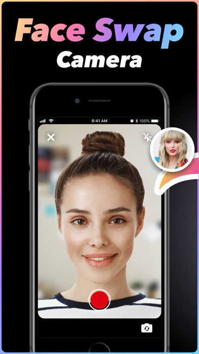 Emulate iPhone app iface : AI Face Swap app using MyAndroid