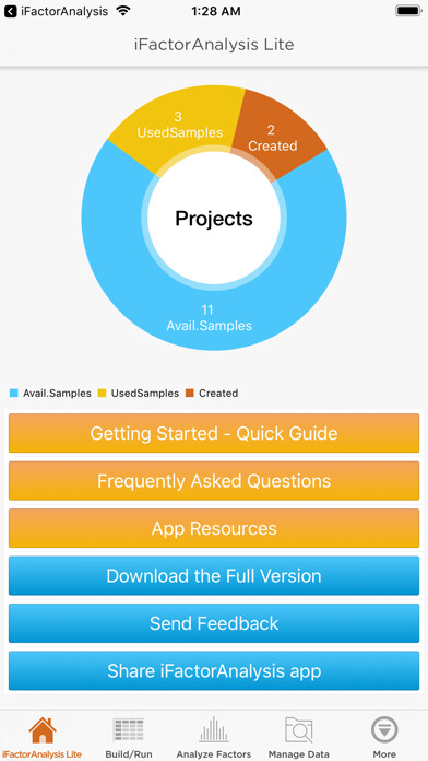 Emulate iPhone app iFactorAnalysis™ Lite using MyAndroid