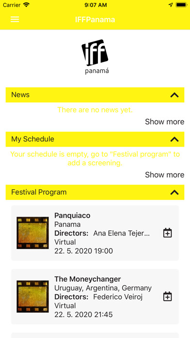 Emulate iPhone app IFF Panama using MyAndroid