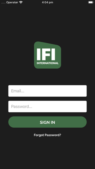 Emulate iPhone app IFI International using MyAndroid
