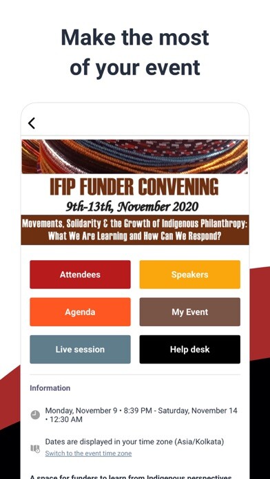 Emulate iPhone app IFIP Convening 2020 using MyAndroid Emulate iPhone app IFIP Convening 2020 using MyAndroid