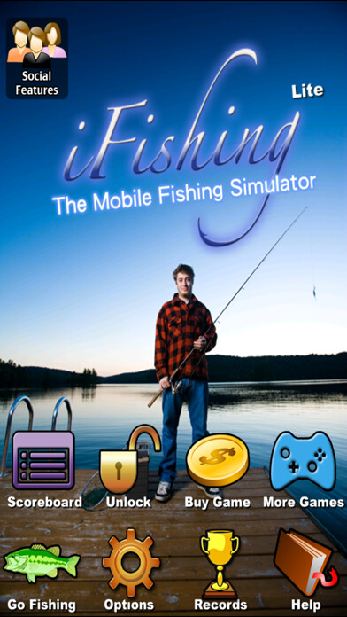 Emulate iPhone app i Fishing Lite using MyAndroid