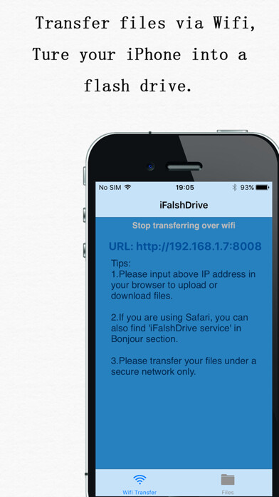 Emulate iPhone app iFlashDrive Emulate iPhone app iFlashDrive