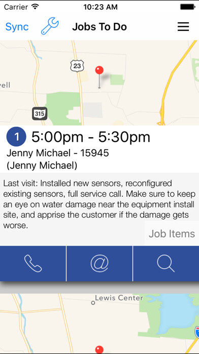 Emulate iPhone app iFleet 4 for Smart Service using MyAndroid