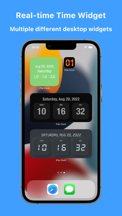 Emulate iPhone app iFlip Clock - Time Widget using MyAndroid Emulate iPhone app iFlip Clock - Time Widget using MyAndroid