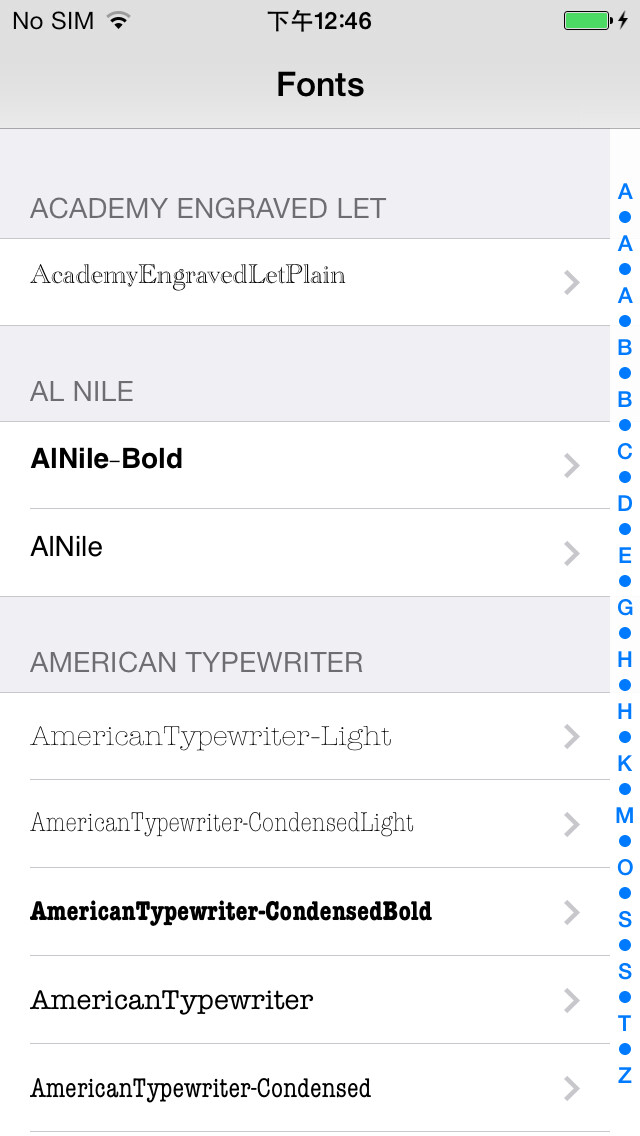 Emulate iPhone app iFonts:) using MyAndroid Emulate iPhone app iFonts:) using MyAndroid