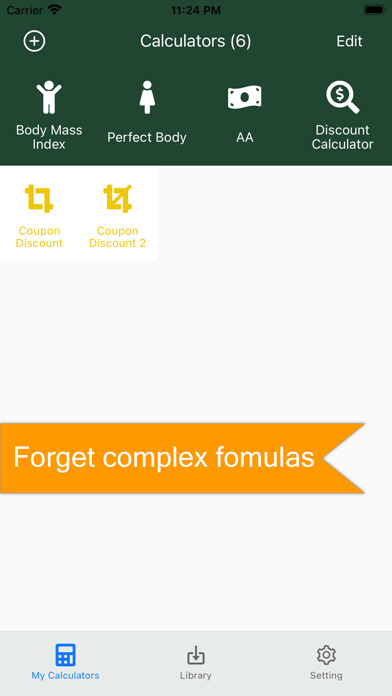 Emulate iPhone app iFormula - Your Own Calculator using MyAndroid Emulate iPhone app iFormula - Your Own Calculator using MyAndroid