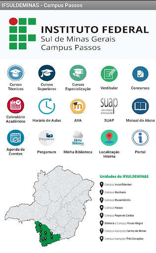 Run android online APK IFSULDEMINAS - Campus Passos from MyAndroid or emulate IFSULDEMINAS - Campus Passos using MyAndroid