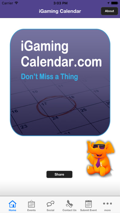 Emulate iPhone app iGaming Events Calendar using MyAndroid Emulate iPhone app iGaming Events Calendar using MyAndroid