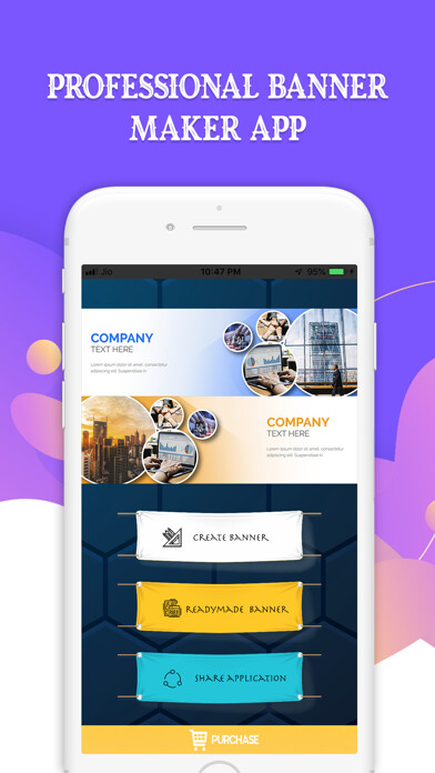 Emulate iPhone app iGenius - Banner Maker using MyAndroid