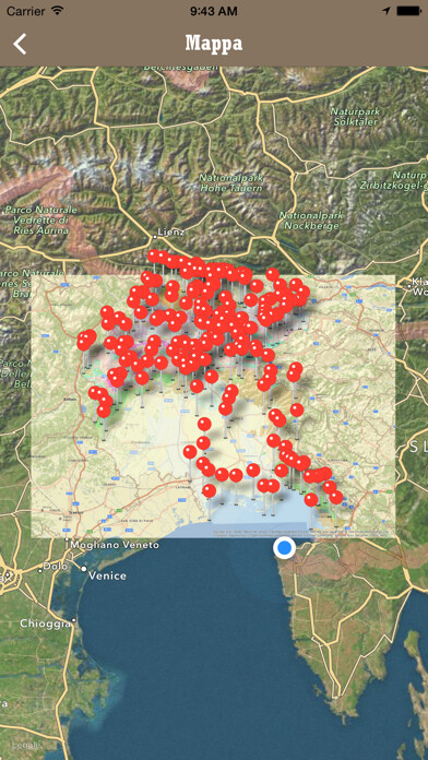Emulate iPhone app I GEOsiti del Friuli Venezia Giulia - GEOsiti FVG using MyAndroid