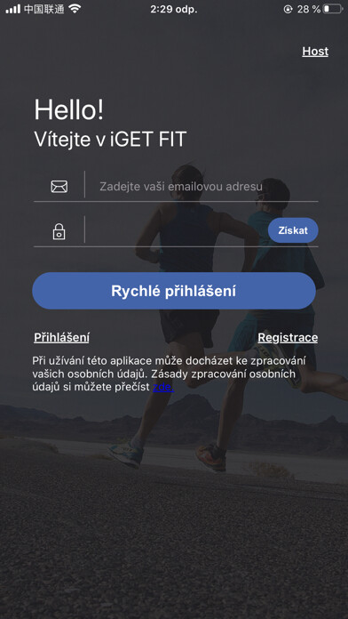 Emulate iPhone app iGET FIT using MyAndroid