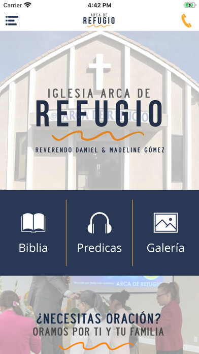 Emulate iPhone app Iglesia Arca de Refugio using MyAndroid Emulate iPhone app Iglesia Arca de Refugio using MyAndroid