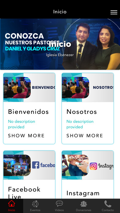 Emulate iPhone app Iglesia Ebenezer App using MyAndroid Emulate iPhone app Iglesia Ebenezer App using MyAndroid
